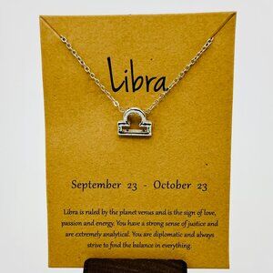 Silver Libra Necklace - NWT